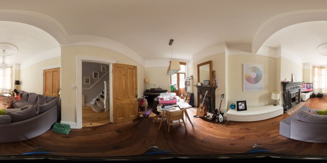 Test number 2 - our living room. Almost looks today...